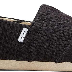 Women's Canvas Slip-On Shoes Recycled Cotton Eco-Friendly Size 8.5 Wide